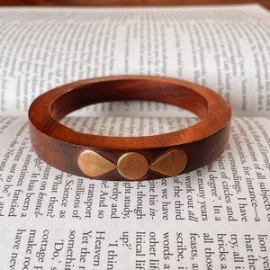 Free People Wood & Brass Bangle